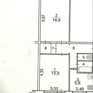 2-к. квартира, 48 м², 5/5 эт.